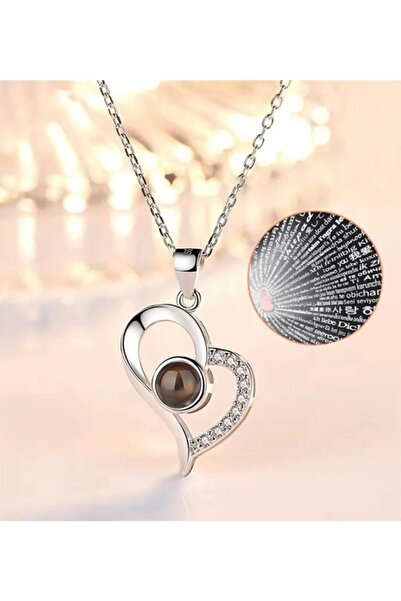 dealps glow 100 Dilde Seni Seviyorum Yazan Aşk Kolyesi