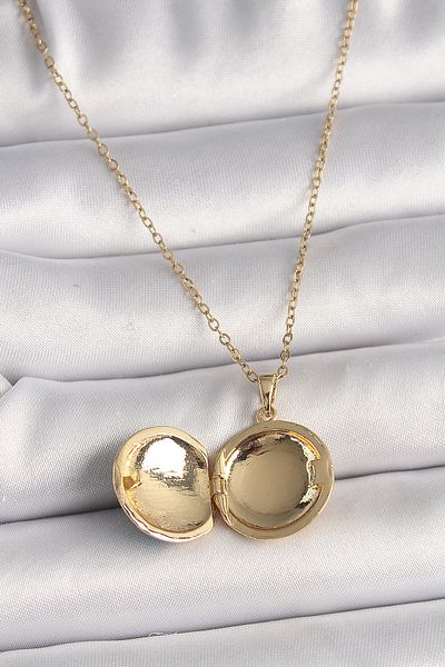 Store 316L Steel Gold Color Chain Blue World Model Women's Necklace