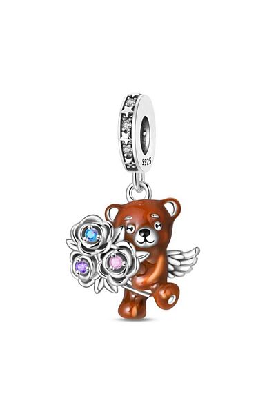 MAM Floral Bear Charm with Wings