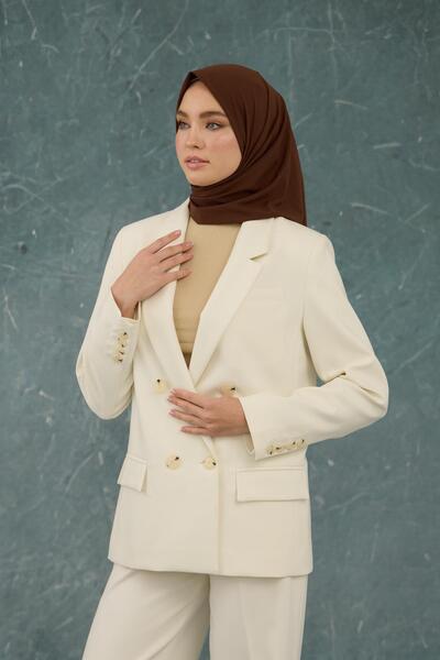 İpekhan Πικρό καφέ Comfy None Scarf - 10001-01