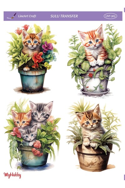 LİNEART Lineart Sulu Transfer LNT303 25x35cm, Dekopaj