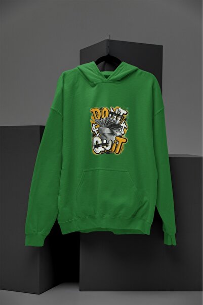 Butik Φούτερ Unisex με μακρύ μανίκι 2 νήματα DON'T QUIT Transfer B με τύπωμα ...