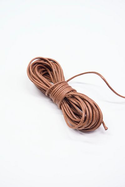 Dokumarkt 2 mm Round Waxed Cord - Waxed Cotton Round Cord Lacing - 10 Meters