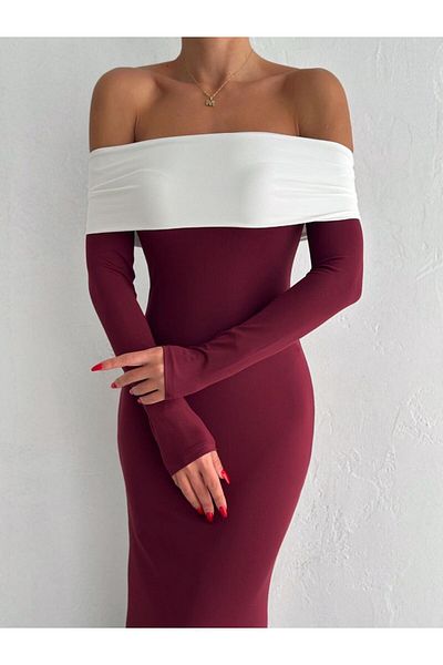 sportiness Rochie de seară lungă, elegantă și modernă, cu detaliu pe umeri