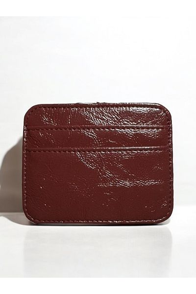 SOFT Wrinkled Leather Card Holder