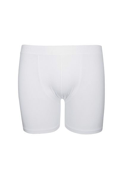 Kom Ανδρικά μποξεράκια White Modal Fabric - Πακέτο 2, Μακρύ Πόδι, Βαμβάκι και Lycra KQ.O.1K.M2.K3