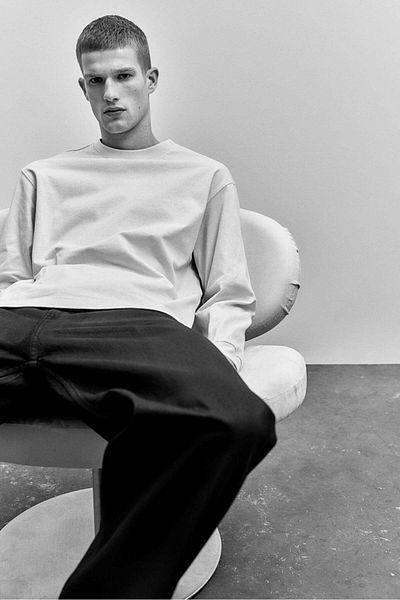 H&M Loose Fit Long-sleeved jersey top