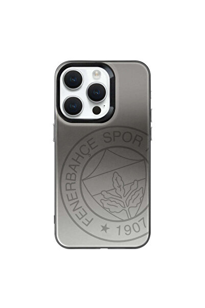 Fenerbahçe iPhone 15 Pro Uyumlu Fenerbahçe Premium Monochrome Büyük Logo Tele...