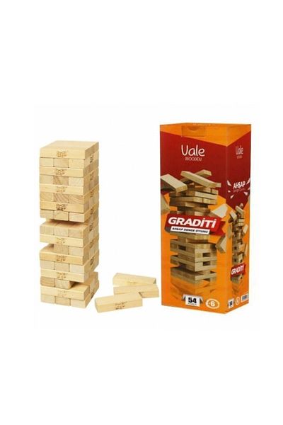 AVESSA Jenga Wooden Balance Game 54 Pieces