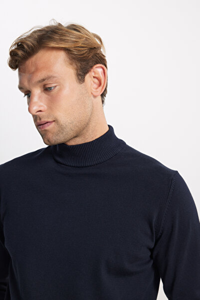 ALTINYILDIZ CLASSICS Pamuklu Standart Fit Normal Kesim Yarım Balıkçı Yaka Triko Kazak