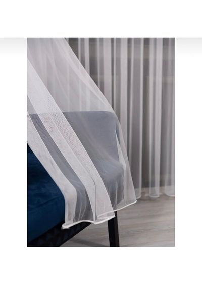 NP Narin Home Grek Tulle Gramaged (1/3) Tight Pleat Suitable for All Rooms Skirt Leaded Tulle Curtain