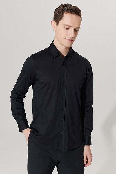 ALTINYILDIZ CLASSICS Ανδρικό πουκάμισο με γιακά με 100% βαμβάκι με στενό κόψιμο και με λεπτή εφαρμογή
