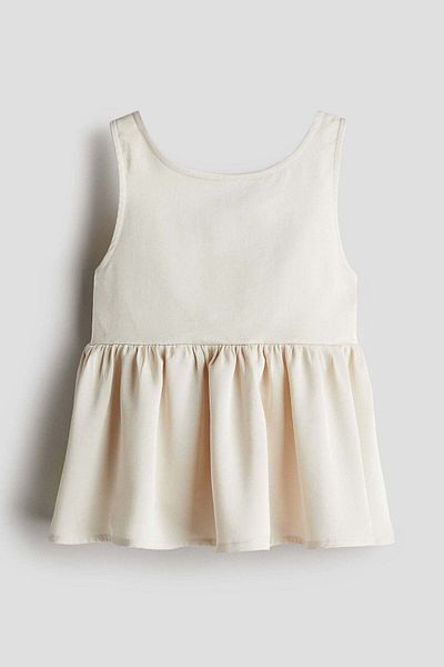 H&M Satin peplum top