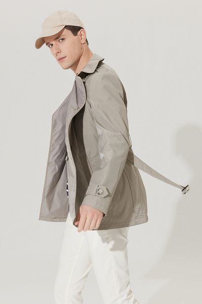 ALTINYILDIZ CLASSICS Ανδρική καμπαρντίνα σε μπεζ Standard Fit Regular Cut