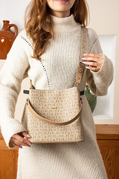 çantamgelsin Just Polo Women's 6-Section Shoulder and Crossbody Bag