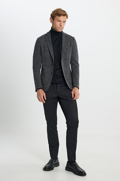 ALTINYILDIZ CLASSICS Яке Slim Fit с моно яка и джоб Dobby