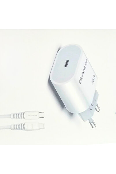 OXpower IPHONE ŞARJ ADAPTÖRÜ VE DATA KABLOSU TYP-C TO LİGHTNİNG 20W