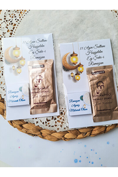 Atölye Doruk 5 Adet Ramazan Hediyesi Madlen Çikolata-Türk Kahvesi Kurumsal To...