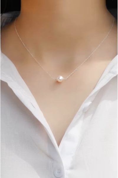 AAcc. Bilye Detaylı Paslanmaz Çelik Zincirli Kolye 40 Cm