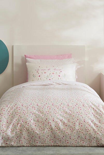 Karaca Home Karaca Home Young Coin Amour %100 Pamuk Tek Kişilik Nevresim Takımı