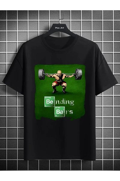 Pisa Art Μαύρο μπλουζάκι Breaking Bad Printed
