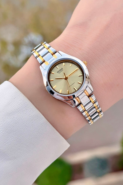 Casio Gold Gümüş Renk Kadın Kol Saati
