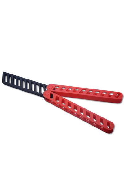 3D Brothers Butterfly Knife Trainer Practice Plastic Metal for safty Folding Knife