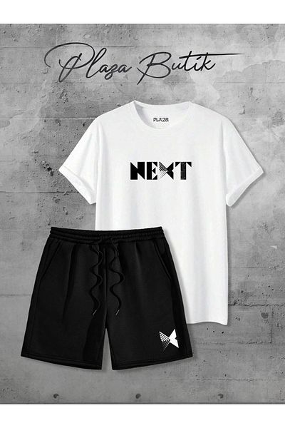 Plaza Butik Next Printed Shorts Tshirt Bottom Top Set