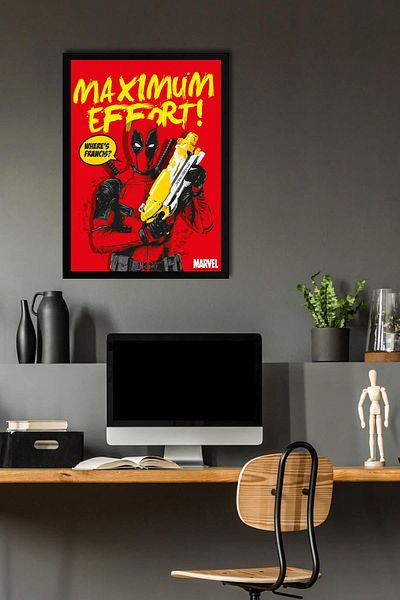 Saturn Pictură înrămată de Deadpool - Pictură poster film Marvel