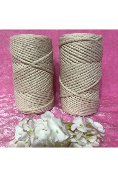 Selen Scannable Cotton Macrame 2 Pcs 3 mm Single Twist