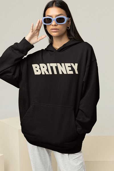 SEVBANO Design Magazine Cover Britney Spears Printed Unisex Oversize Singer Hoodie