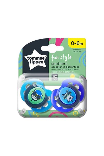 tommee tippee Fun Pacifier 2 Pack 0-6 Months Application Area