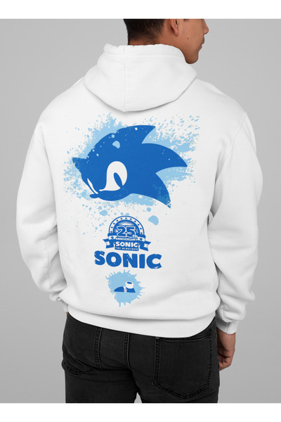 SEVBANO Sonic Printed Unisex Oversize Cartoon Hoodie