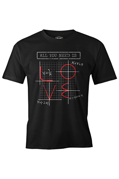 Lord T-Shirt Love Math Siyah Erkek Tshirt