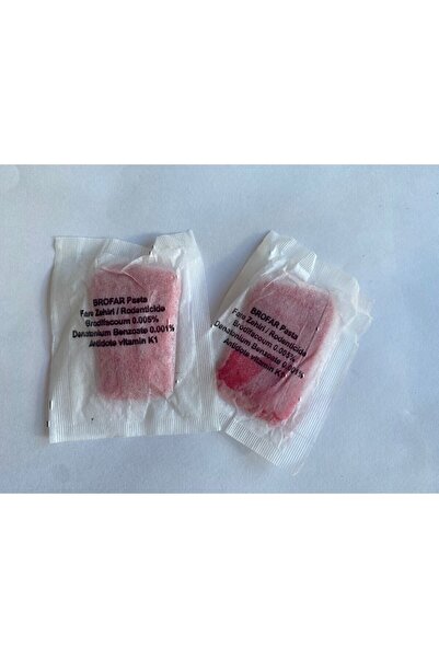 As İlaç Brofar Pasta Fare Zehiri 1 Kg - 100adet Zehir