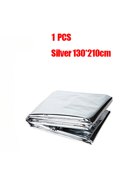 Choice بطانية حرارية للطوارئ فضية خفيفة الوزن قابلة للطي ومقاومة للماء والريا...