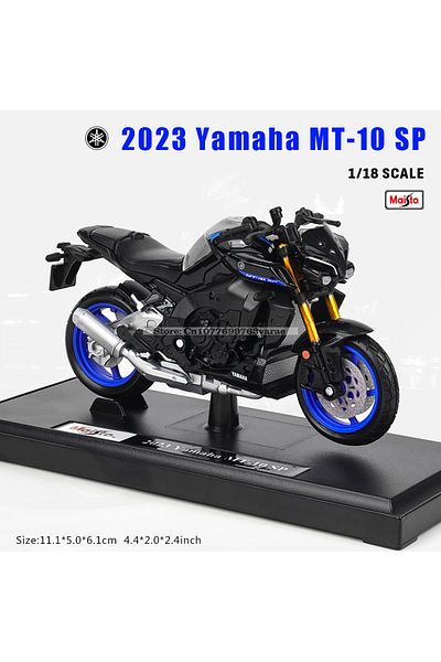 Maisto 1:18 2023 Yamaha MT10 SP 2018 FJR 1300 YZF-R1 2021 star محاكاة أصلية معتمدة ...