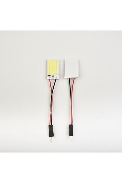 Choice 5pcs White COB 18 LED Chips Panels Car Interior Dome Light Bulb For T10 Adapter Festoon 12V Lamp ...