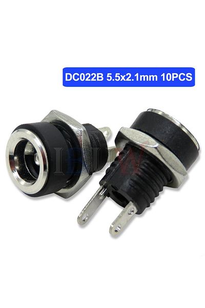 IBUW Dc022b 5.5x2.1 5/10pcs Dc005 Dc099 Dc012 Dc022 Male Female Dc Power Plug 5.5 X 2.1mm 5.5*2.5mm Jack