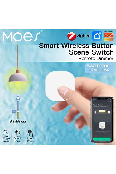 MOES Tuya ZigBee مفتاح ذكي مفتاح تحكم لاسلكي عن بعد مفتاح تحكم متعدد المشهد الربط ذكي Swi...