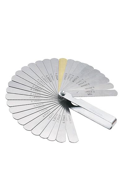 XMSJ New 32 Blades Feeler Gauge Accuracy 0.04-0.88mm Thickness Gap Gauges Stainless Steel Feeler Metri...