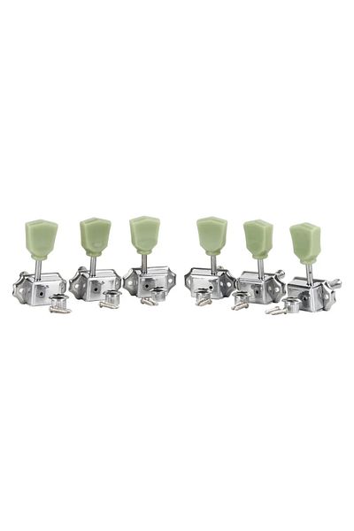 Choice Gearlly 6Pcs/Set 3L3R Guitar Machine Heads Guitar Tuning Keys Strings Tuners Pegs Chrome for Elec...