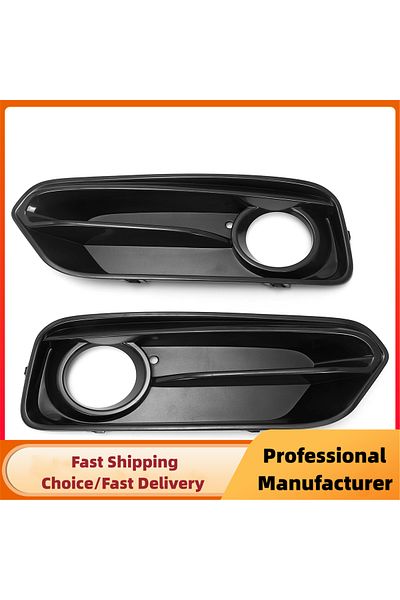 Choice Front Bumper Fog Light Racing Grilles For BMW 1 Series F20 F21 LCI Sport 2015-2018 Glossy Black 1...