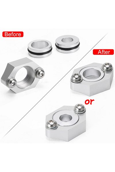 PQY LZONE - Aluminum Map Sensor For VW Audi 1.8T Golf gti Beetle Jetta A4 Piping Flange Kit JR-AD03