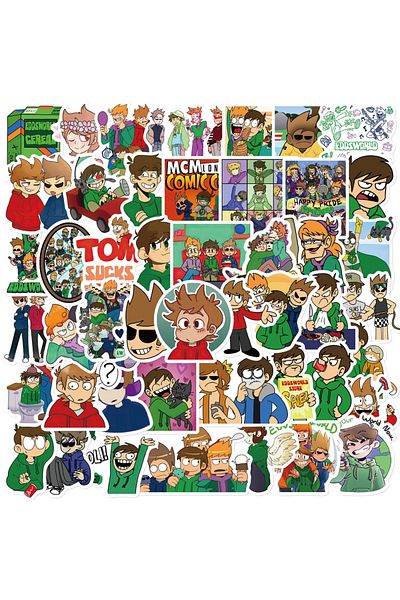 Choice 50pcs 52pcs Creative Anime Eddsworld Series Personalized Stickers Decoration Graffiti Diy Luggage La