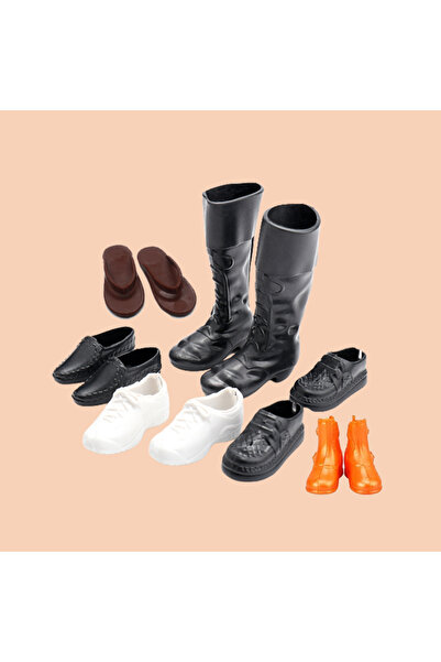 Choice 6 أزواج 6 أزواج/حزمة أحذية للدمية الذكورية الأميرة كين حذاء رياضي جلدي...