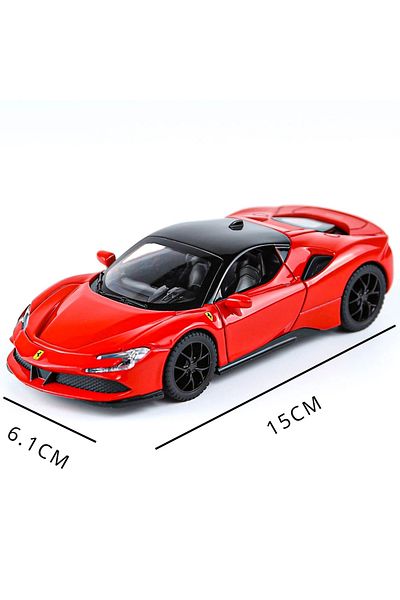 Choice Red No Box 1:32 Ferrari Sf90 Supercar High Simulation Diecast Metal Alloy Model Car Sound Light Pull