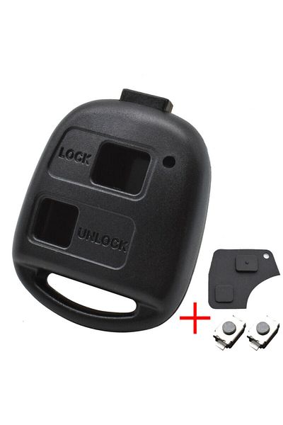 NIGHTKIST Car Remote Key Button Pad Shell Case Micro Switch Without Electronic Internal Parts For Toyota Ya...