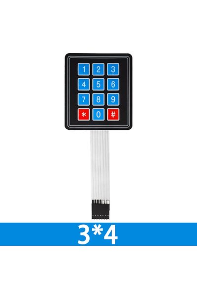 Choice 3x4 1 X 4 3x4 4*4 Matrix Array Matrix Keyboard 4 12 16 20 Key 1x4 3x4 4x4 4*5 Membrane Switch Keypad