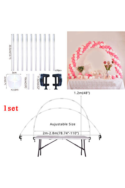 Choice كما في الصورة، مجموعة واحدة من حاملات قوس الطاولة وقوس البالونات وحامل...